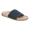 Vionic Evie Knit Slide Sandal In Blue