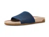 Vionic Evie Knit Slide Sandal In Blue