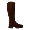 Vionic Fallbrook Knee High Shaft Boots Chocolate J2224l3201 Women's In Brown