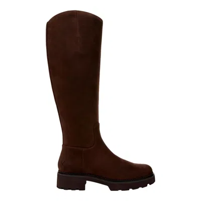 Vionic Fallbrook Knee High Shaft Boots Chocolate J2224l3201 Women's In Brown