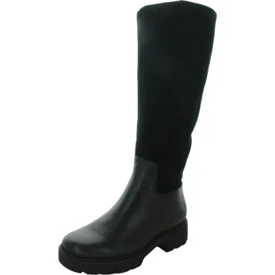 VIONIC FALLBROOK WOMENS WIDE CALF LEATHER KNEE-HIGH BOOTS