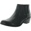Vionic Finn Womens Zipper Block Heel Ankle Boots In Black