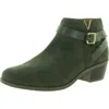 Vionic Finn Womens Zipper Block Heel Ankle Boots In Multi