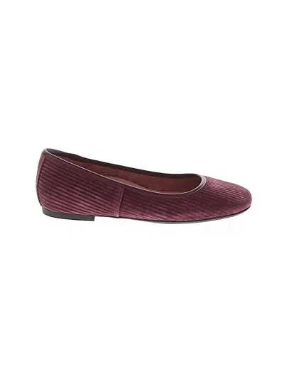 Pre-owned Vionic Flats In Burgundy