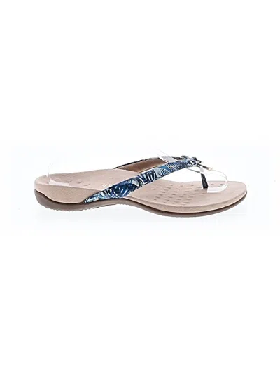 Pre-owned Vionic Flip Flops In Blue