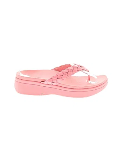 Pre-owned Vionic Flip Flops In Pink