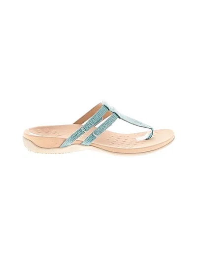 Pre-owned Vionic Flip Flops In Teal