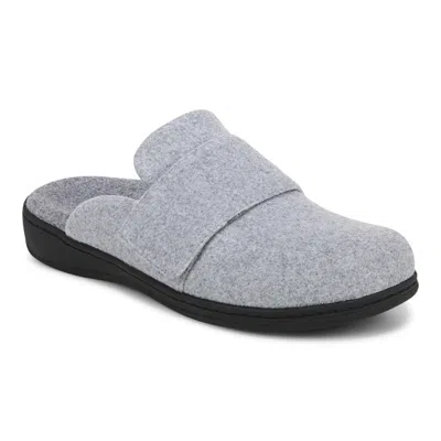Vionic Gemma Ii Mule Slippers In Gray