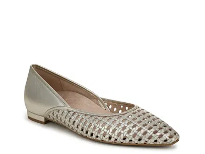 Vionic Gracia Woven Flat In Gray