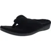 Vionic Gracie Womens Comfy Slip On Thong Slippers In Black
