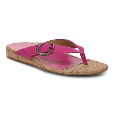 Vionic Grove Toe Post Sandal In Pink