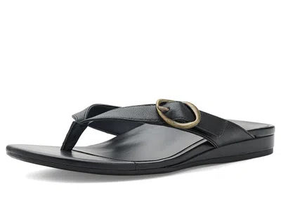 Vionic Grove Women's Sandals Black Leather: 6 M