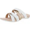 Vionic Hadlie Womens Strappy Slip-on Slide Sandals In White