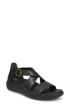 Vionic Harmony Rx Leather Strappy In Black