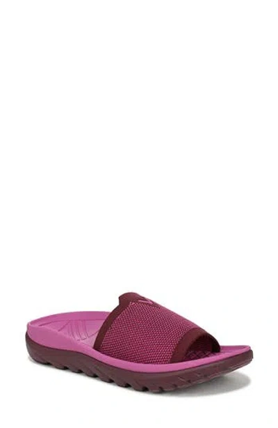 Vionic Haven Rx Mesh Recovery Slide Sandal In Purple