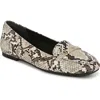 Vionic Hayes Square Toe Loafer In Ivory Multi