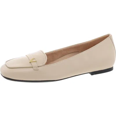 Vionic Hayes Womens Leather Slip On Loafers In Pink