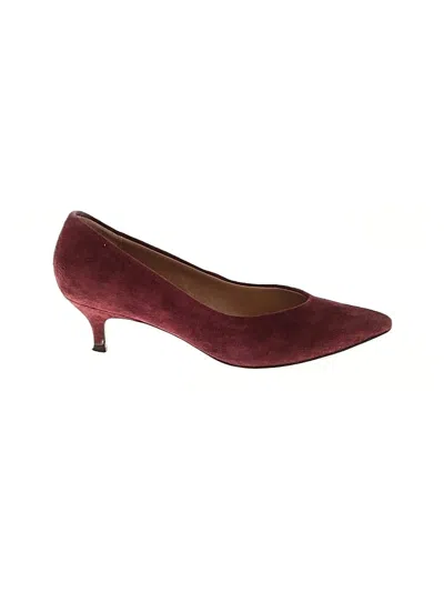 Pre-owned Vionic Heels In Burgundy