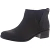 Vionic Hope Joslyn Womens Nubuck Stacked Ankle Boots In Black