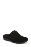 Vionic Izzy Faux Shearling Clog In Black