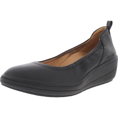 Vionic Jacey Womens Padded Insole Round Toe Ballet Flats In Multi