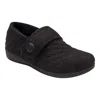 Vionic Jackie Terry Cloth Slipper In Black In Black