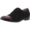 Vionic Jaya Tortoise Womens Suede Ankle Oxfords In Black