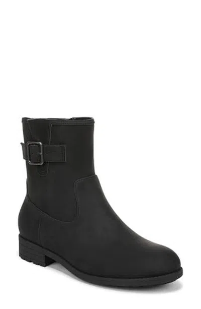 Vionic Jill Faux Leather Bootie In Black
