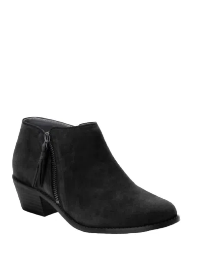 Vionic Joy Serena Ankle Boot In Black In Black Suede