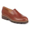 Vionic Kensley H9623l6201 Loafers Brown Leather Comfort Shoes Hawk030 In Brown