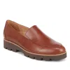 Vionic Kensley H9623l6201 Loafers Brown Leather Comfort Shoes Hawk030 In Brown
