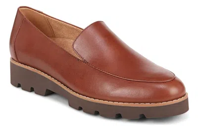 Vionic Kensley Loafers Women's Us 8.5 Brown Patent Leather Slip-on Shoes Khd2699