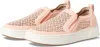 Vionic Kimmie Perforated Suede Slip-on Sneaker In Pink