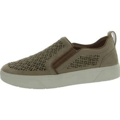 Vionic Kimmie Womens Suede Slip On Casual And Fashion Sneakers In Green