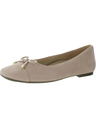 Vionic Klara Womens Comfort Insole Slip-on Ballet Flats In Pink