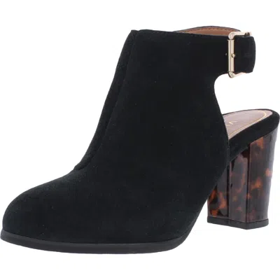 VIONIC LACEY WOMENS SUEDE ANKLE BLOCK HEELS