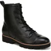 Vionic Lani Womens Padded Insole Lace-up Ankle Boots In Black
