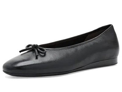 VIONIC LARISSA WOMEN'S DRESS FLAT SHOES BLACK NAPPA LEATHER: 6 M