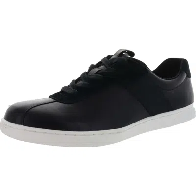 Vionic Lono Mens Leather Lace-up Fashion Sneakers In Black