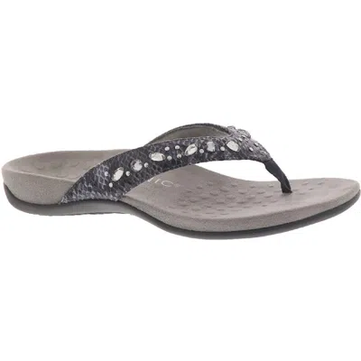 Vionic Lucia Womens Embellished Thong Sandals In Multi