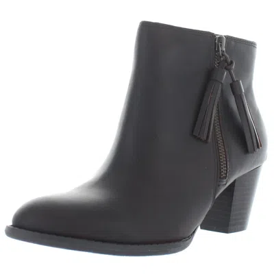 Vionic Madeline Womens Leather Dressy Ankle Boots In Gold