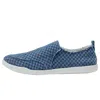 Vionic Malibu Slip-on Checkered Denim H7699fg409 Women's In Blue