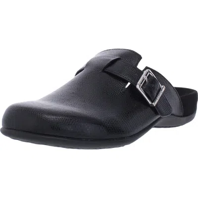 Vionic Mallory Womens Textured Slip On Clogs In Black