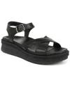Vionic Mar Leather Sandal In Black