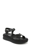 Vionic Mar Leather Sandal In Black