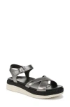 Vionic Mar Leather Sandal In Gray