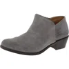Vionic Marissa Womens Animal Print Leather Ankle Boots In Grey