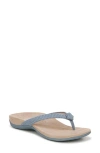 Vionic Mattie Flip Flop In Vintage Blue Haze