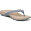 Vionic Mattie Flip Flop In Vintage Blue Haze