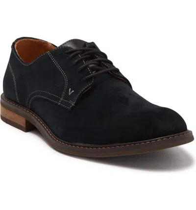 Vionic Men's Bowery Graham Oxford Shoes - Medium Width In Black Suede In Blue